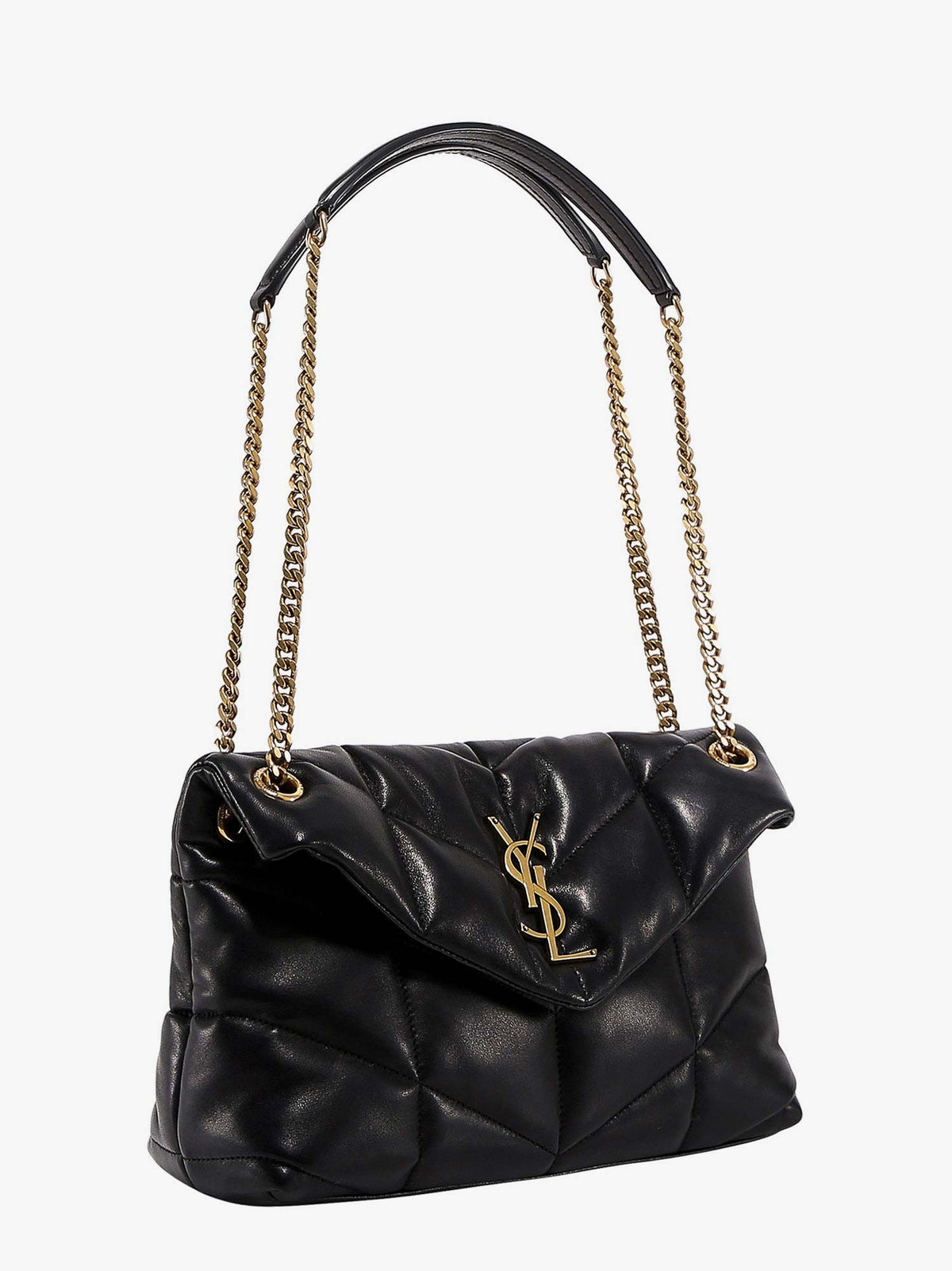 Loulou Puffer matelassé leather crossbody bag