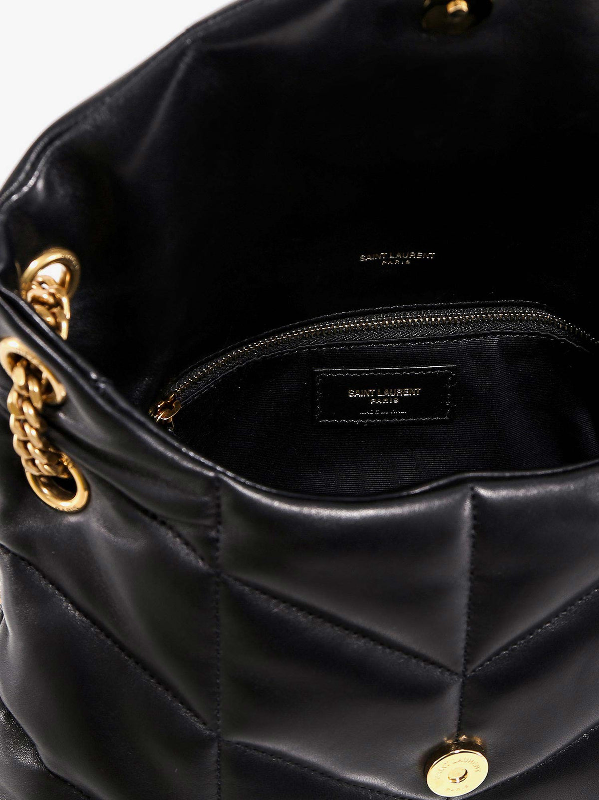 Loulou Puffer matelassé leather crossbody bag