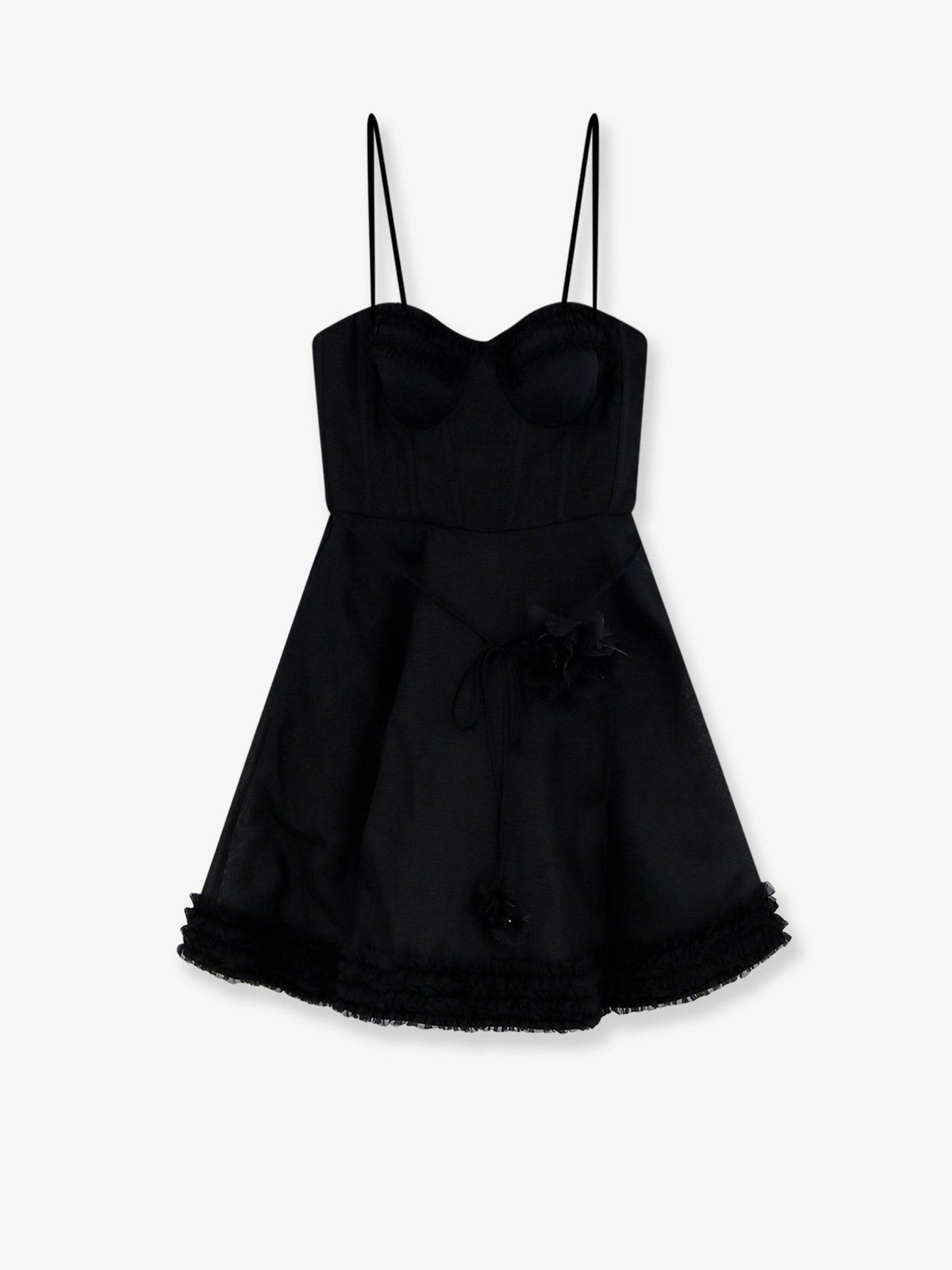 Luna linen and silk blend mini dress