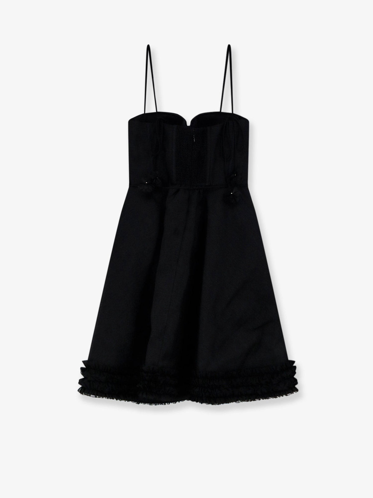Luna linen and silk blend mini dress