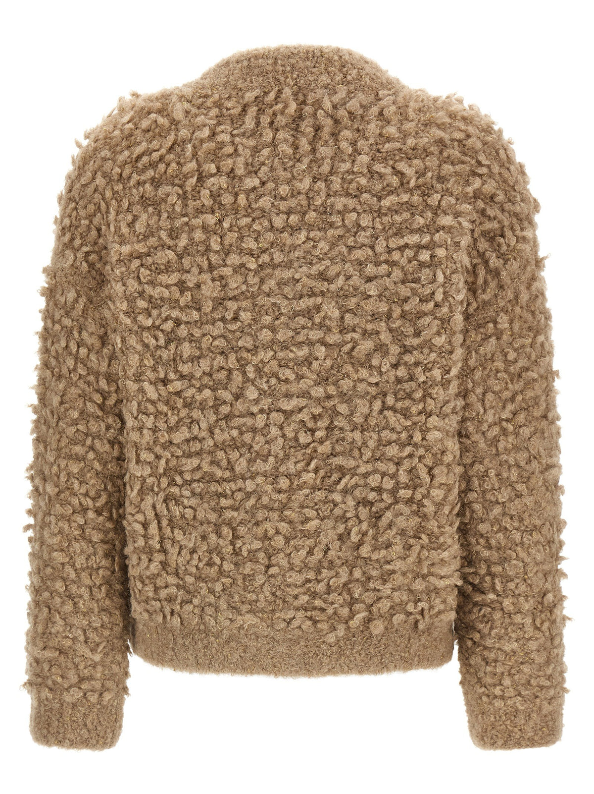 Lurex bouclé bomber jacket