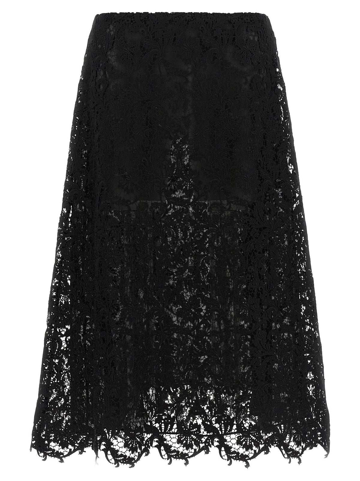 Macramé lace skirt