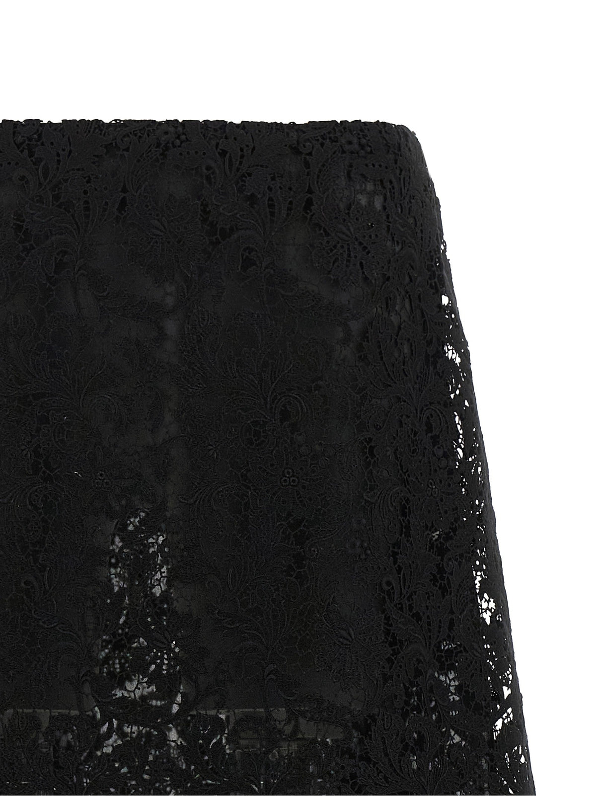 Macramé lace skirt