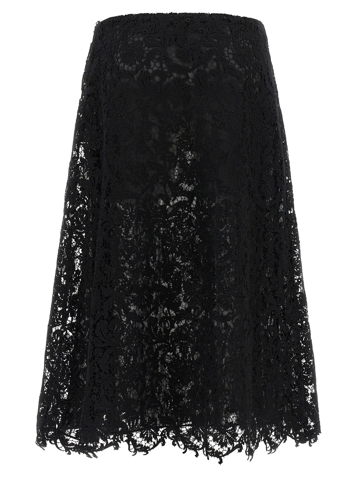 Macramé lace skirt