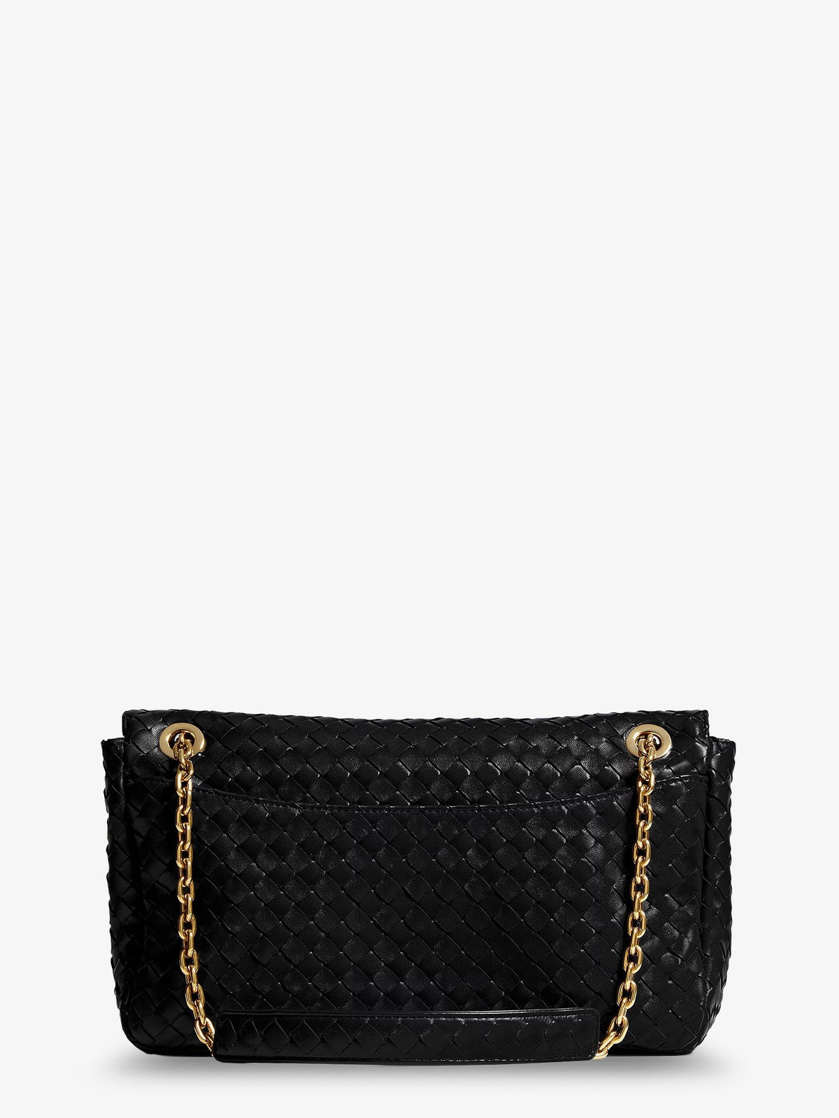 Madison leather shoulder bag with knot detail