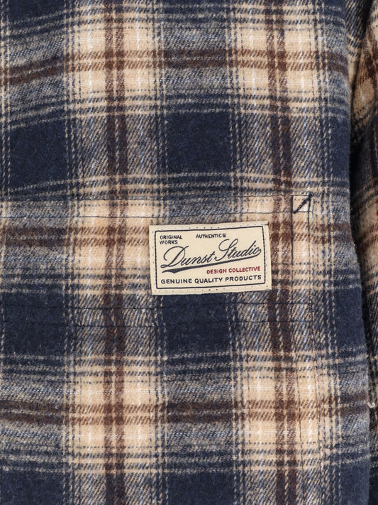 Madras pattern flannel jacket