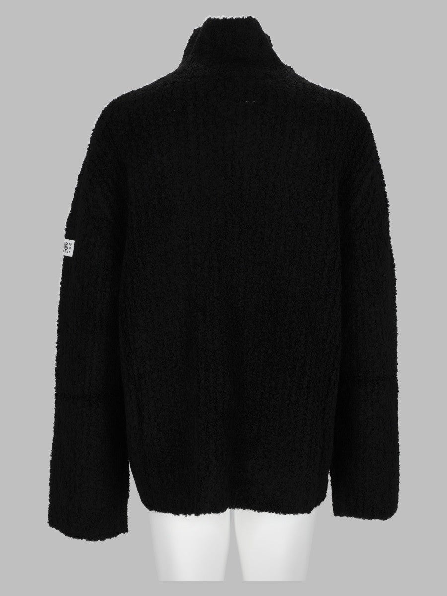 Maglia a Collo Alto Con Trama Testurizzata