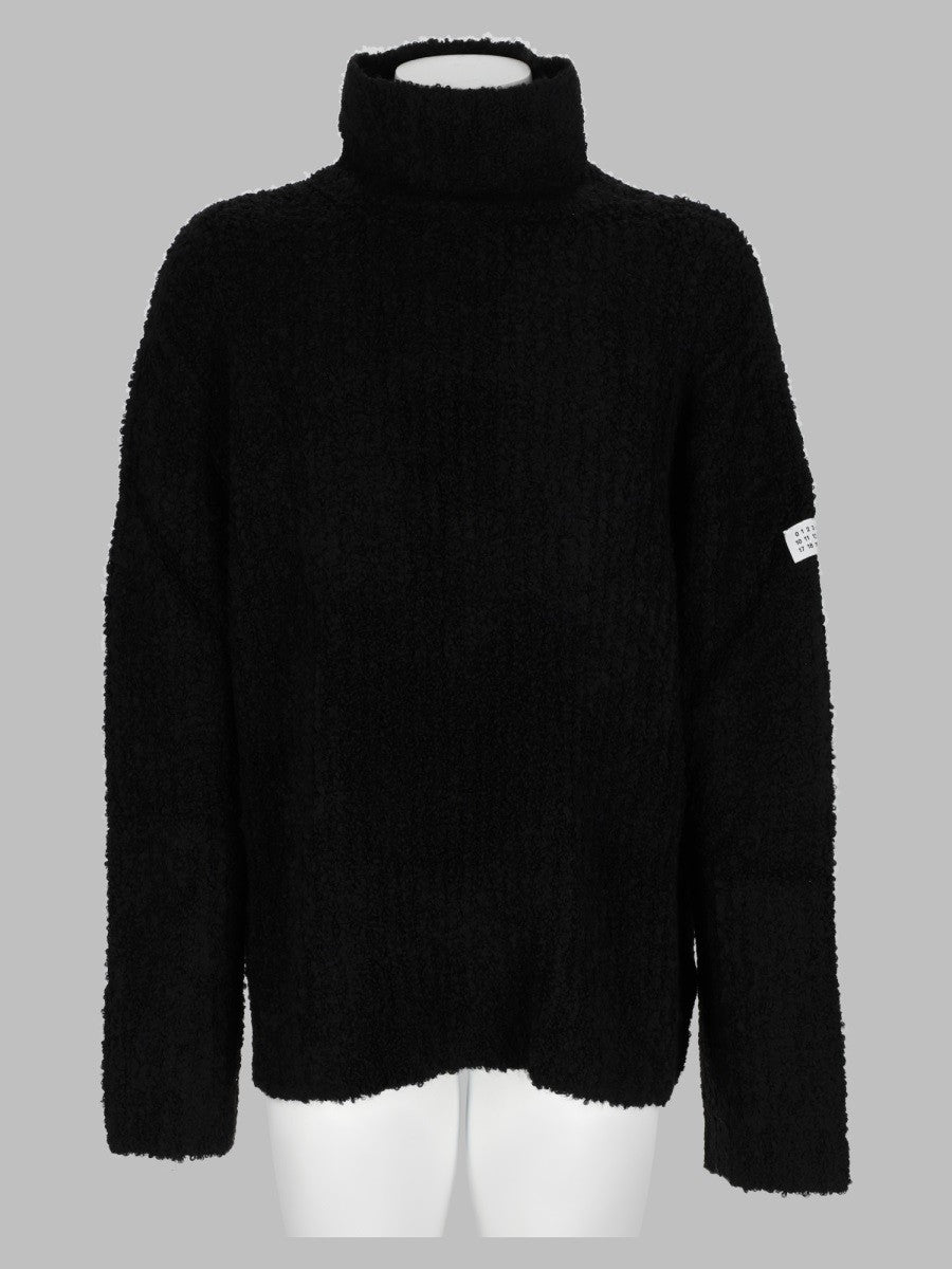 Maglia a Collo Alto Con Trama Testurizzata