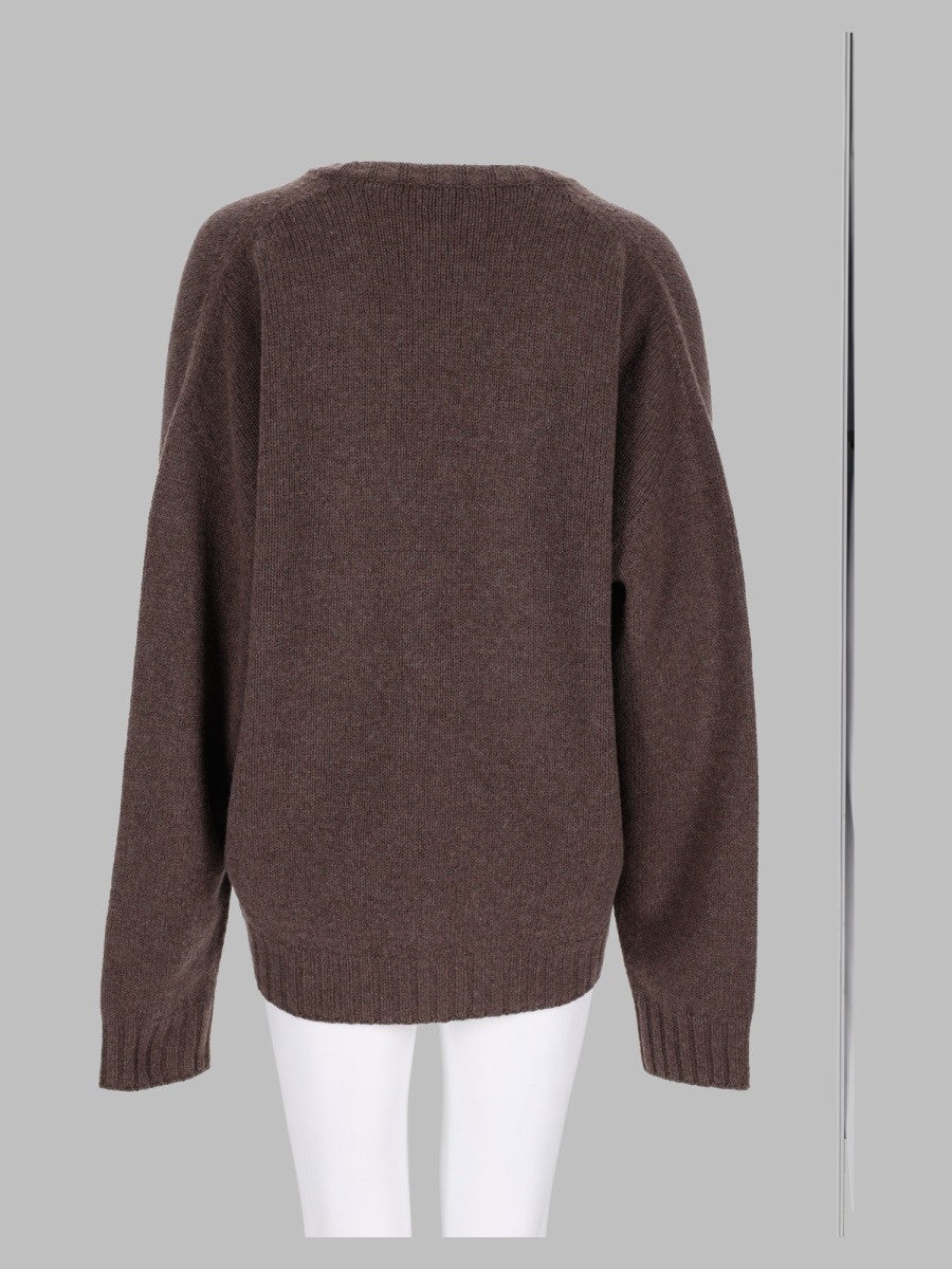 Maglia Chunky con Scollo a "V"