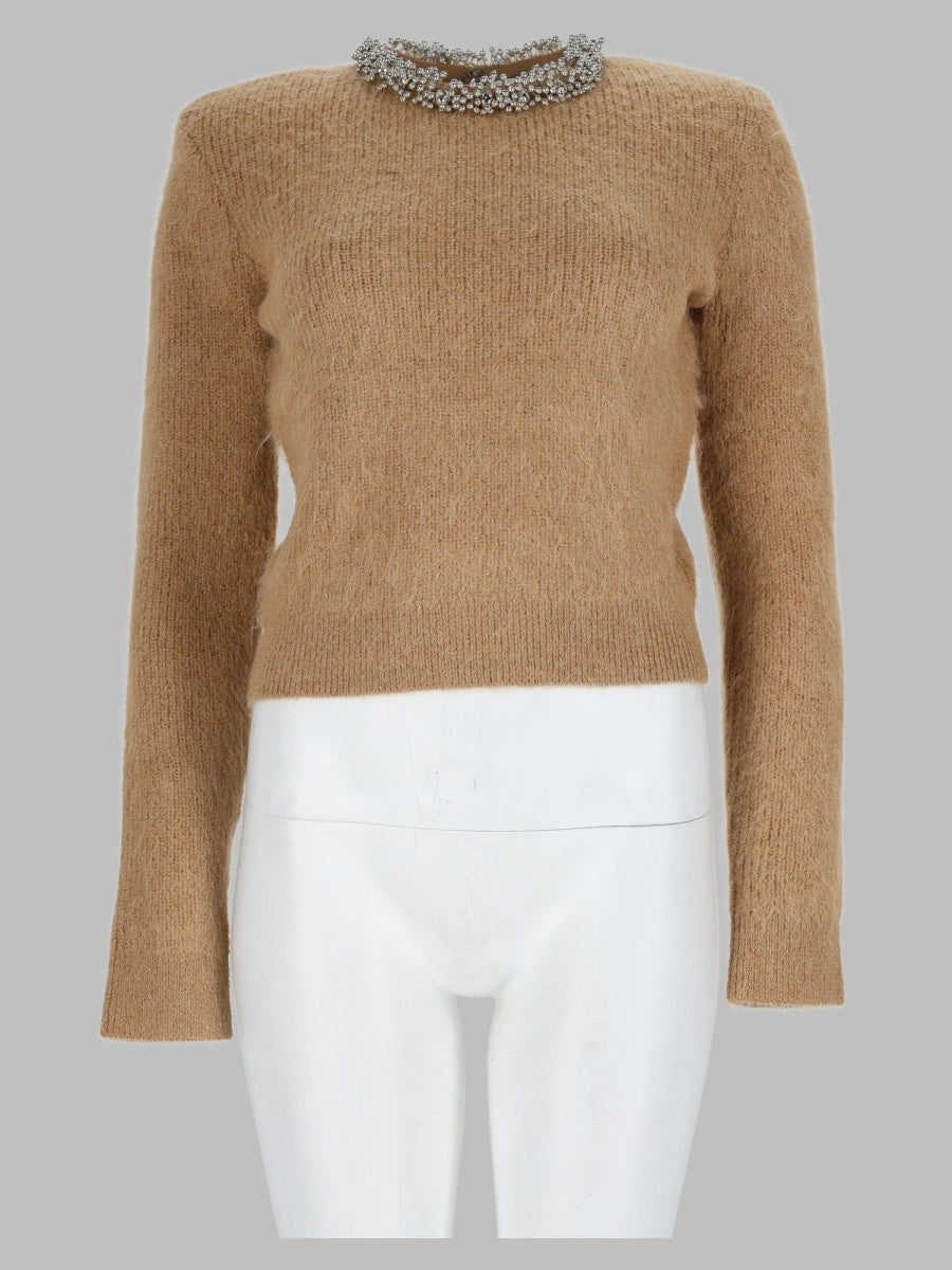 Maglia con Colletto di Perline
