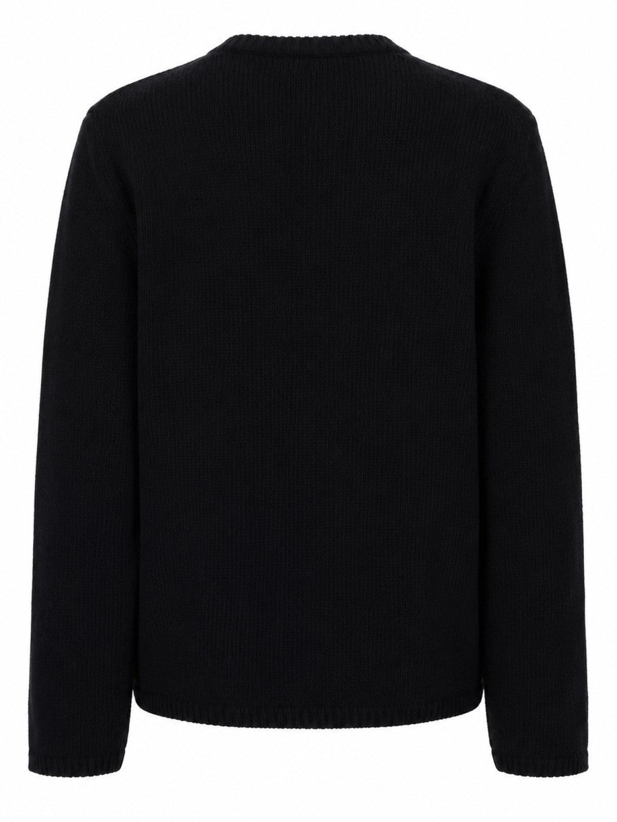 MAGLIA CON LOGO A CONTRASTO