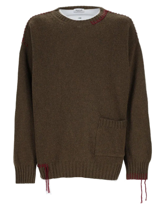 MAGLIA "CREW CROP" IN LANA