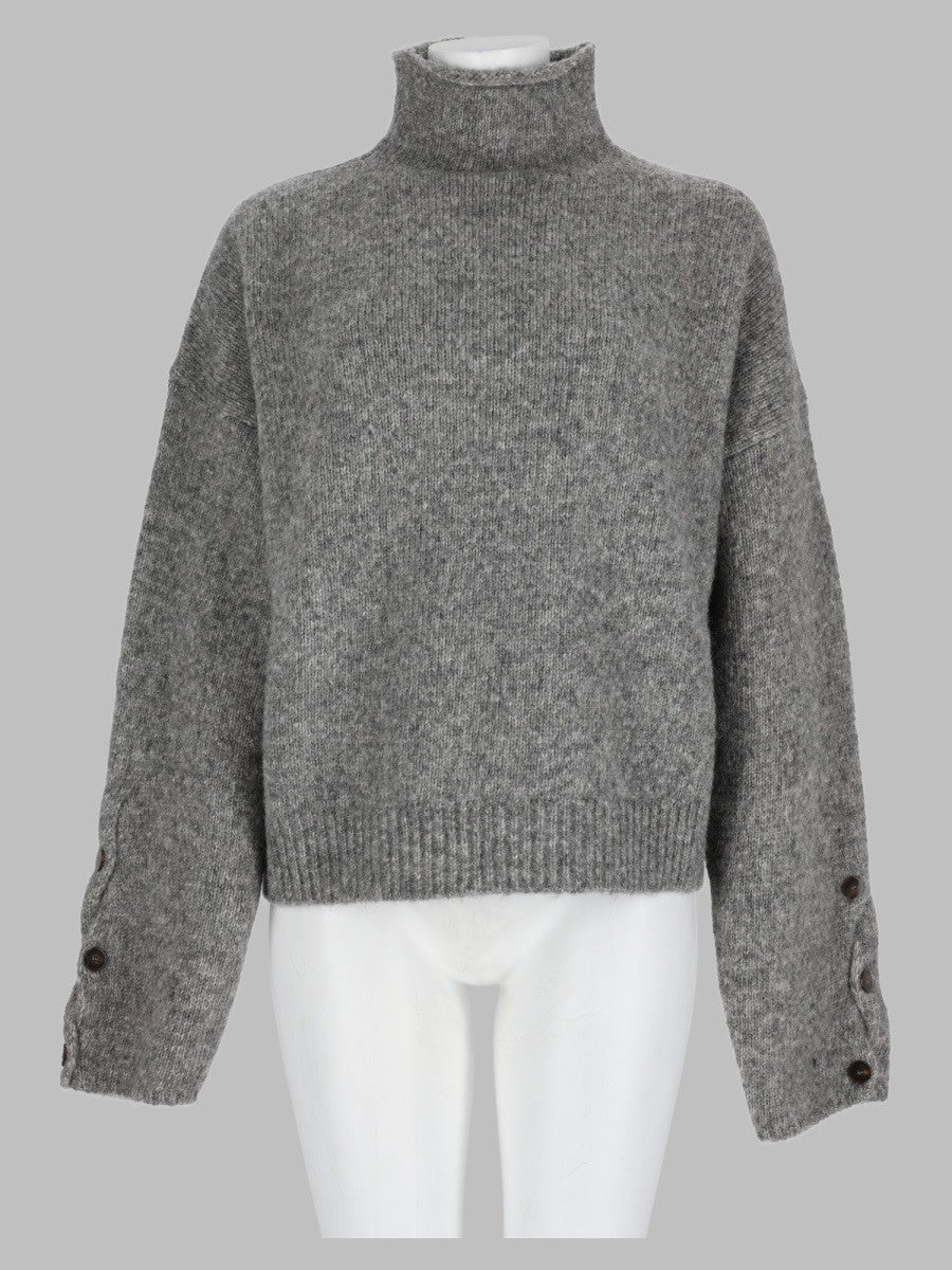 Maglia In Alpaca a Collo Alto