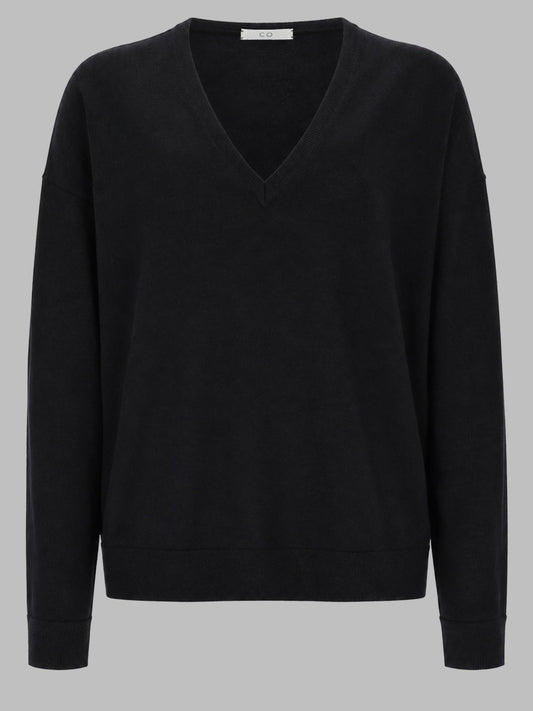 MAGLIA IN CASHMERE CON SCOLLO A V