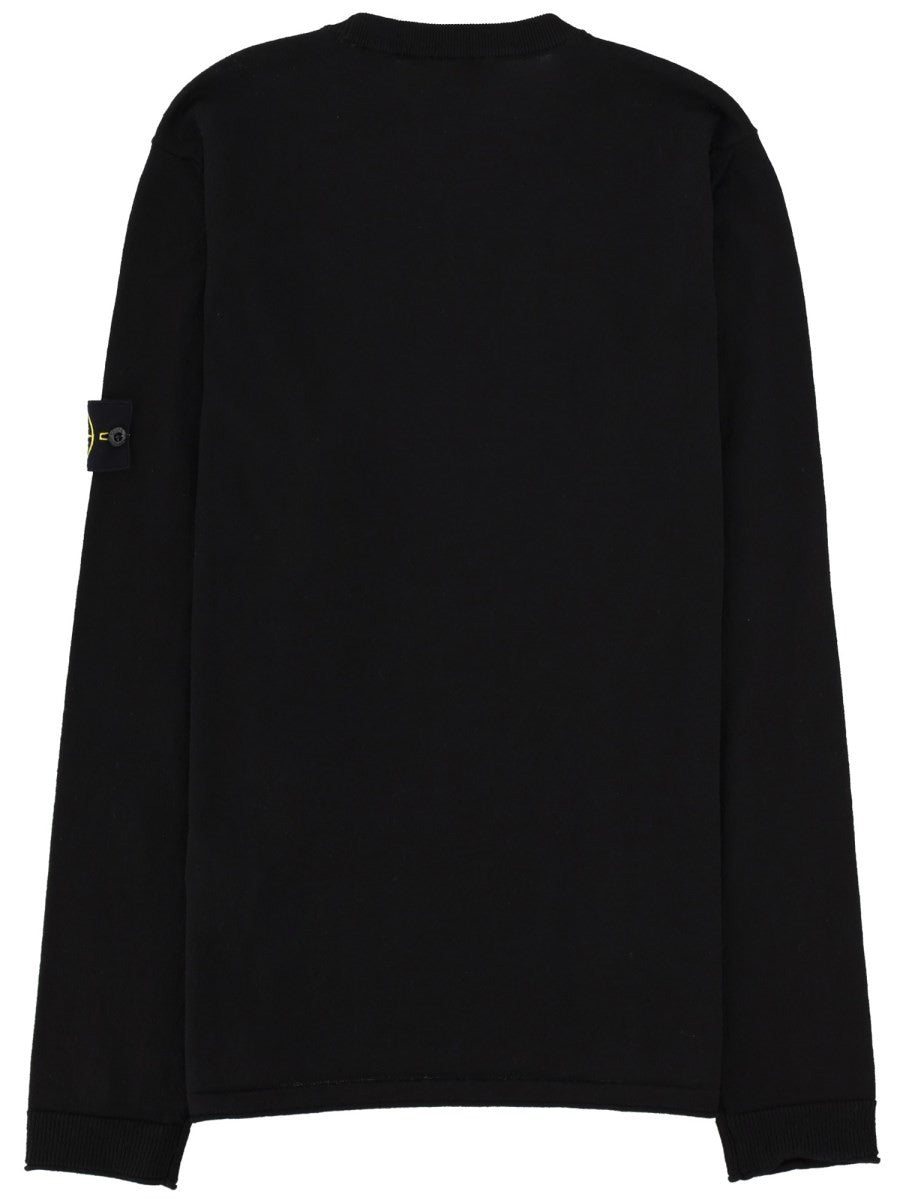 MAGLIA IN COTONE CON PATCH LOGO