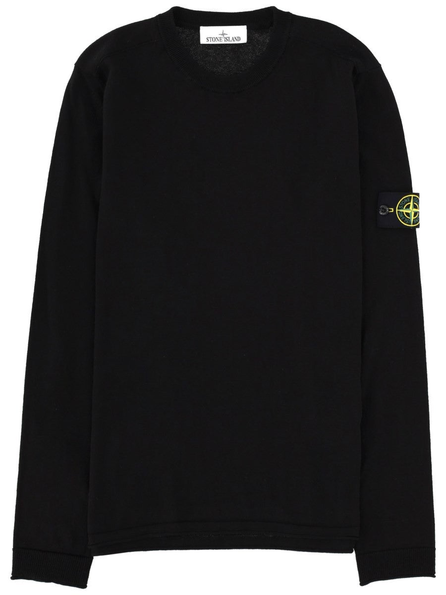 MAGLIA IN COTONE CON PATCH LOGO