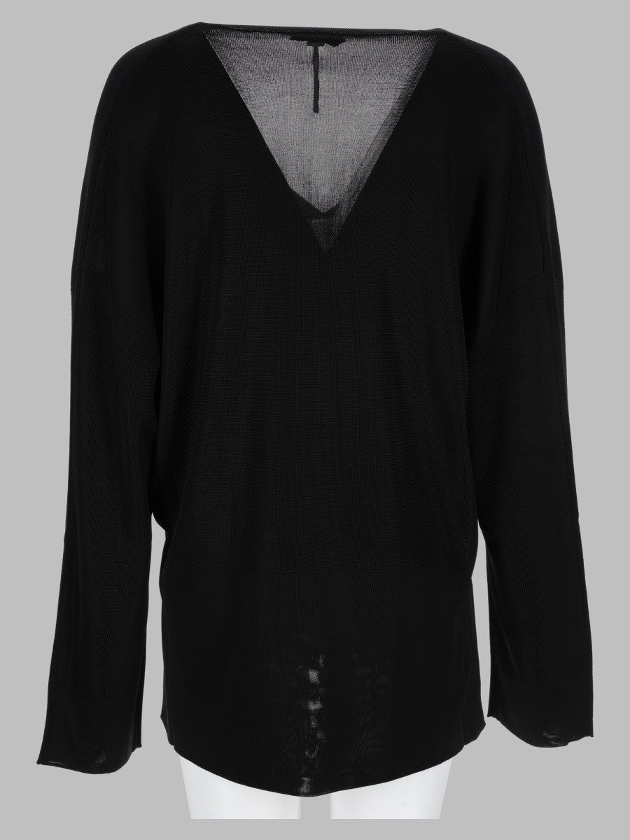 Maglia In Lana Con Scollo a V