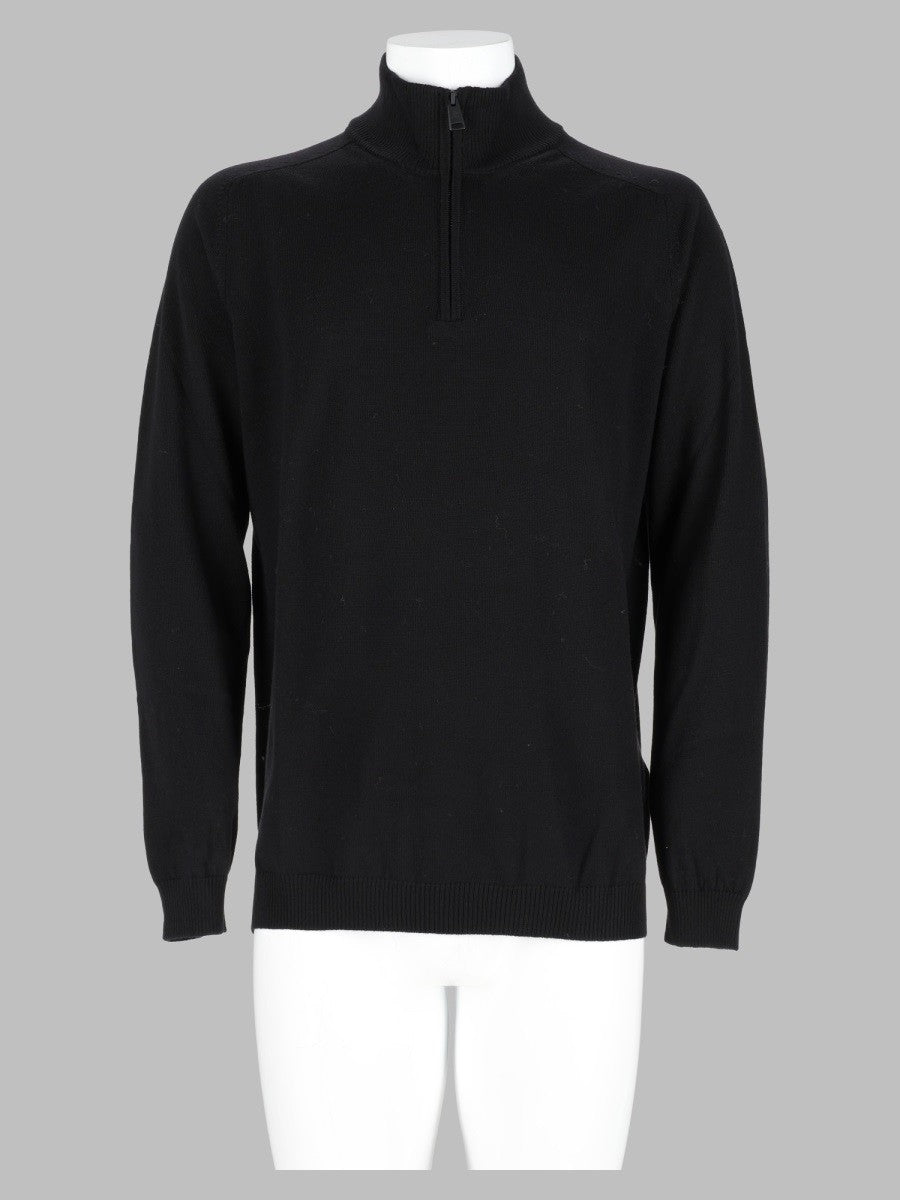 Maglia In Lana Con Zip