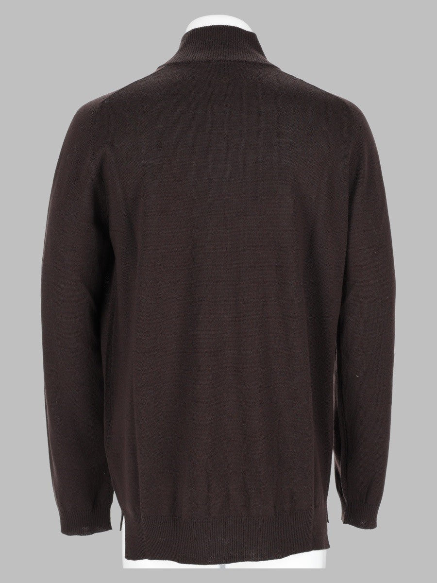 Maglia In Lana Con Zip