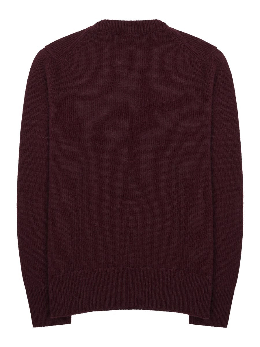 Maglia In Lana e Cashmere Con Logo