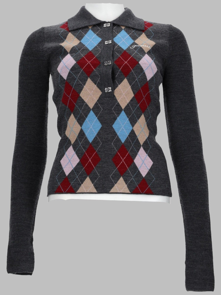 MAGLIA POLO A ROMBI
