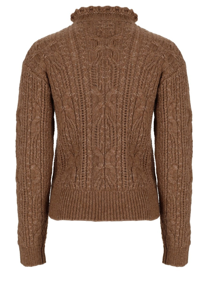 Maglia Traforata in Misto Alpaca