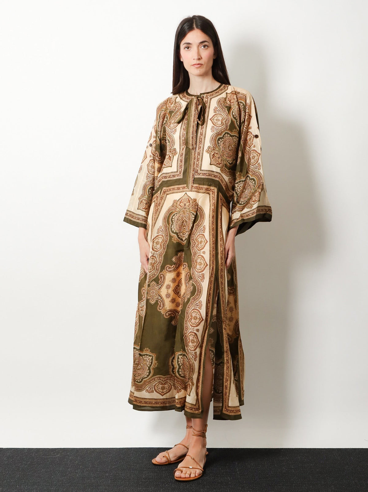 Mahon silk tunic dress