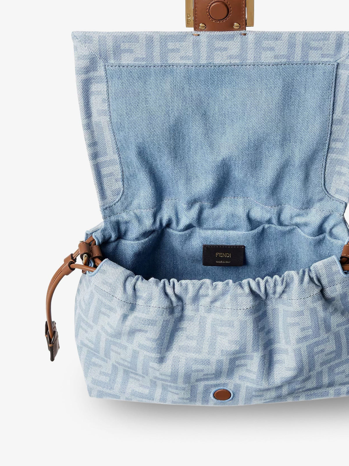 Mamma Baguette Light Denim crossbody bag