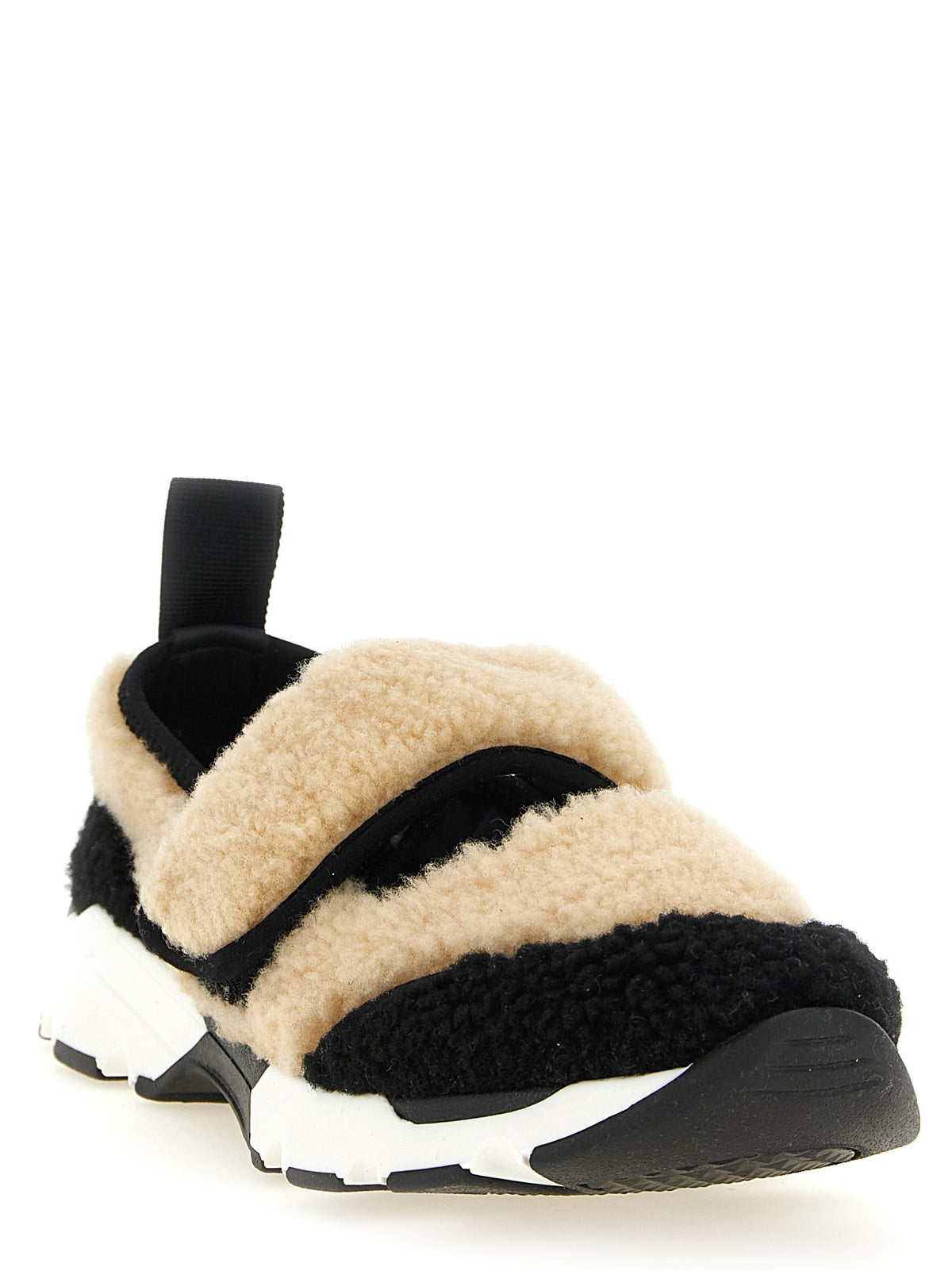 Mary Jane fur sneakers
