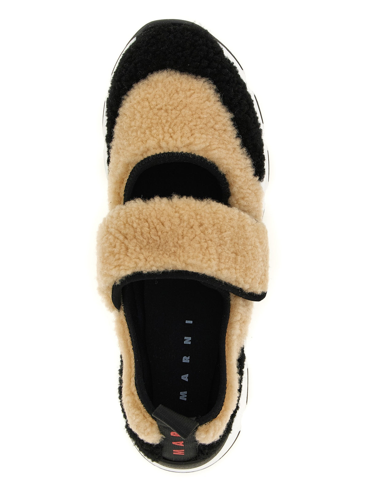 Mary Jane fur sneakers