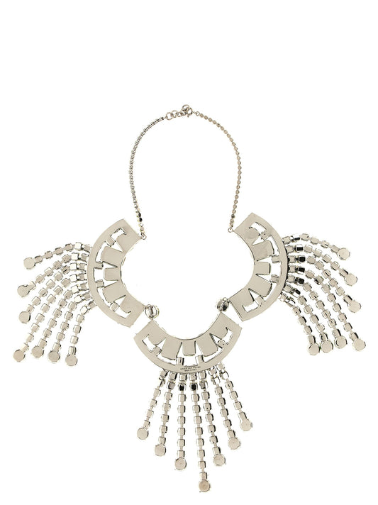 Maxi necklace with rhinestones