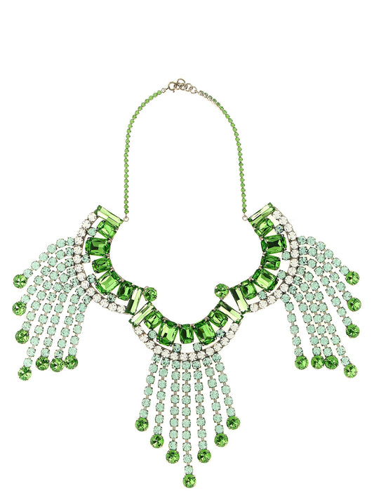 Maxi necklace with rhinestones