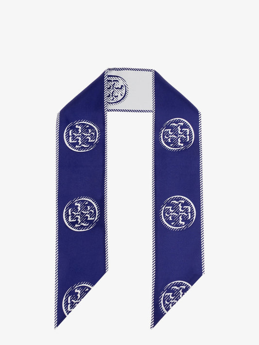 Medallion Logo Ribbon silk tie