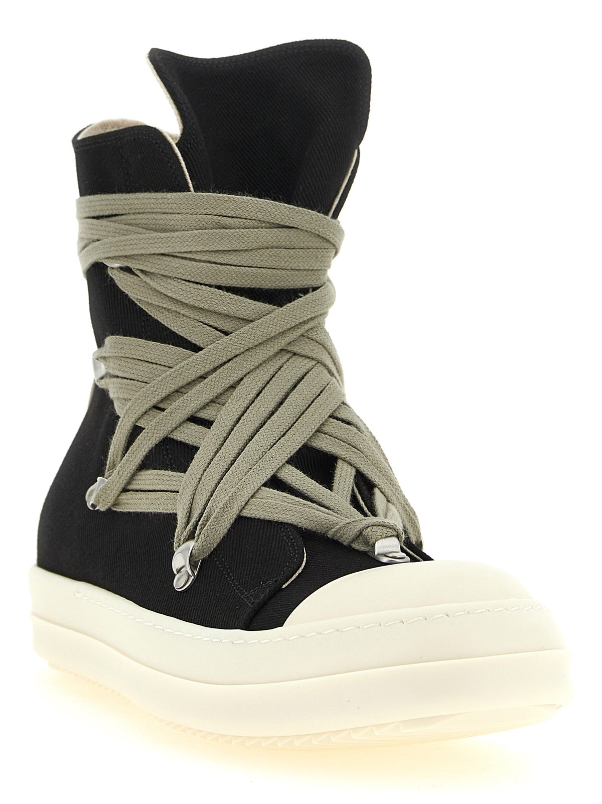 'Megalace Sneaks' Denim Sneakers