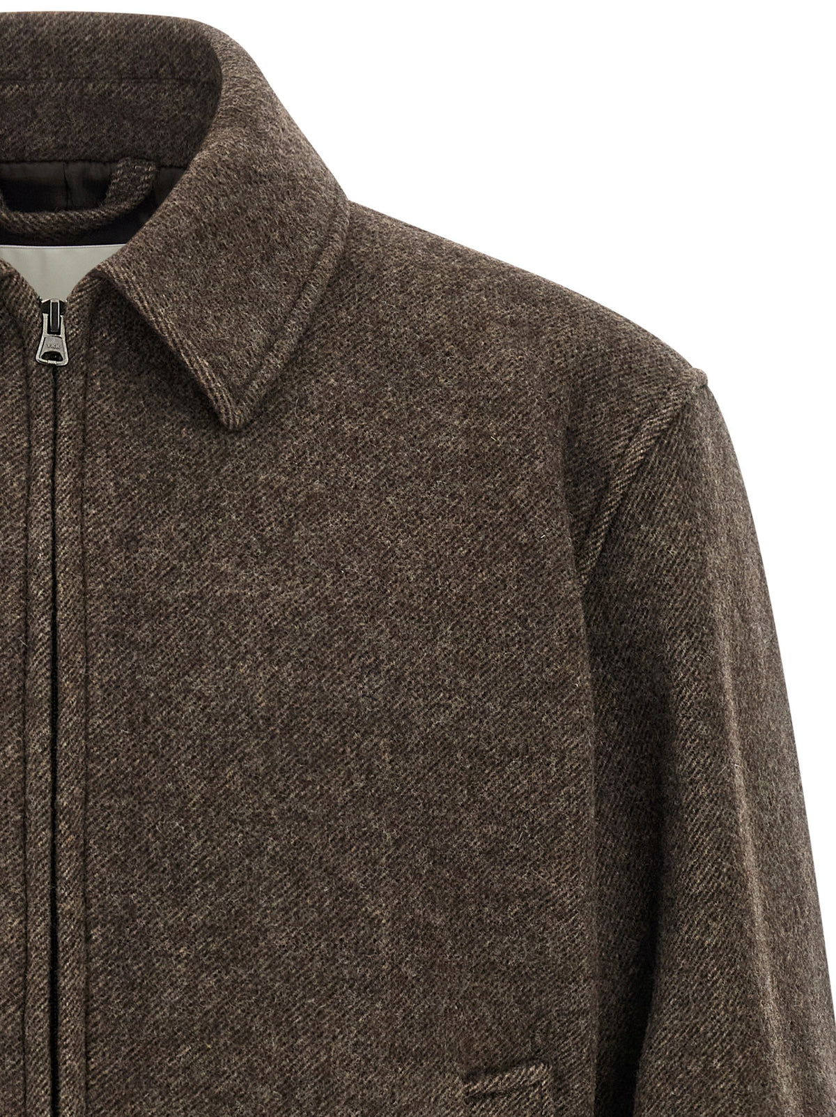 Mélange brown wool jacket