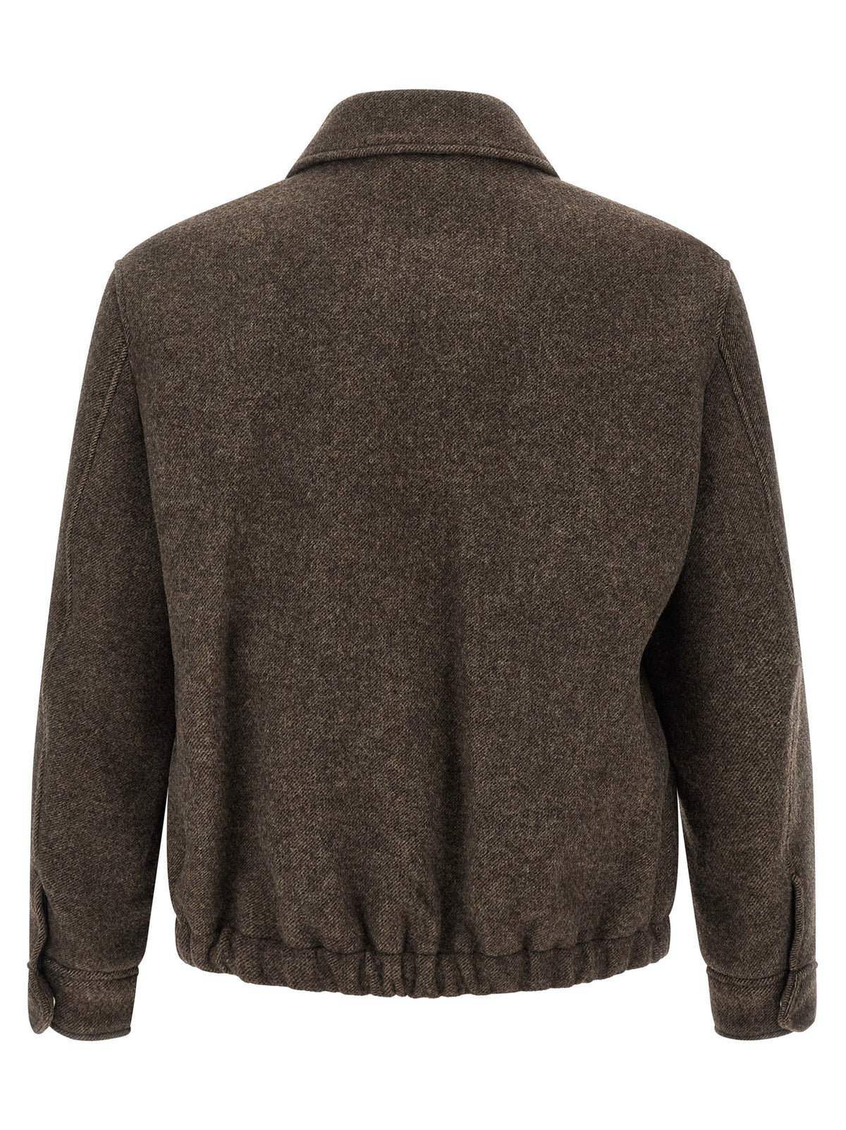 Mélange brown wool jacket