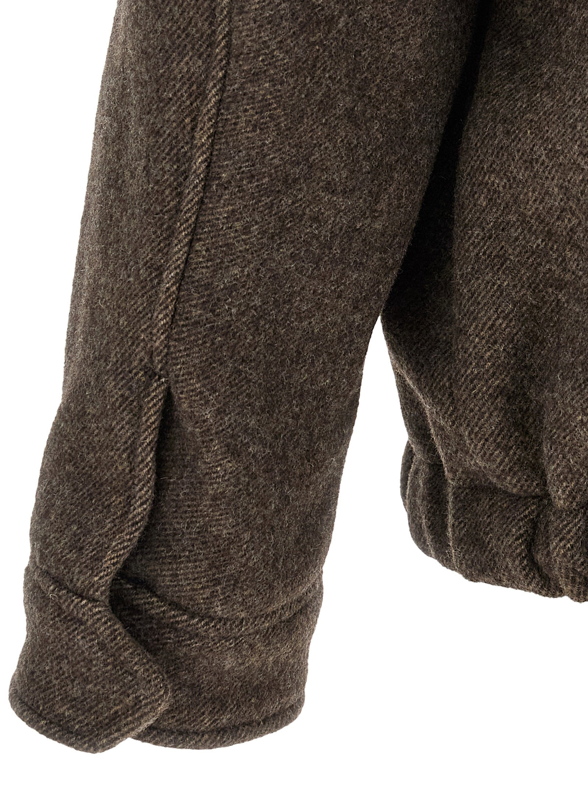 Mélange brown wool jacket