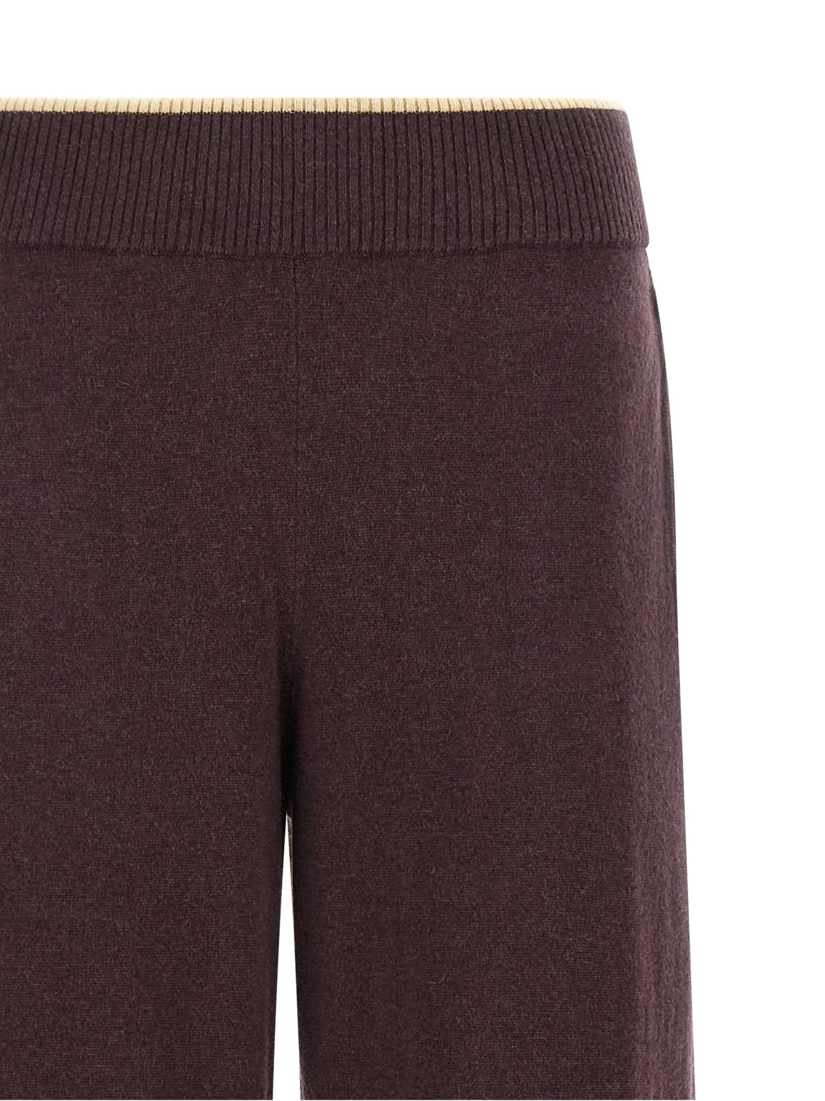 Mélange knit pants