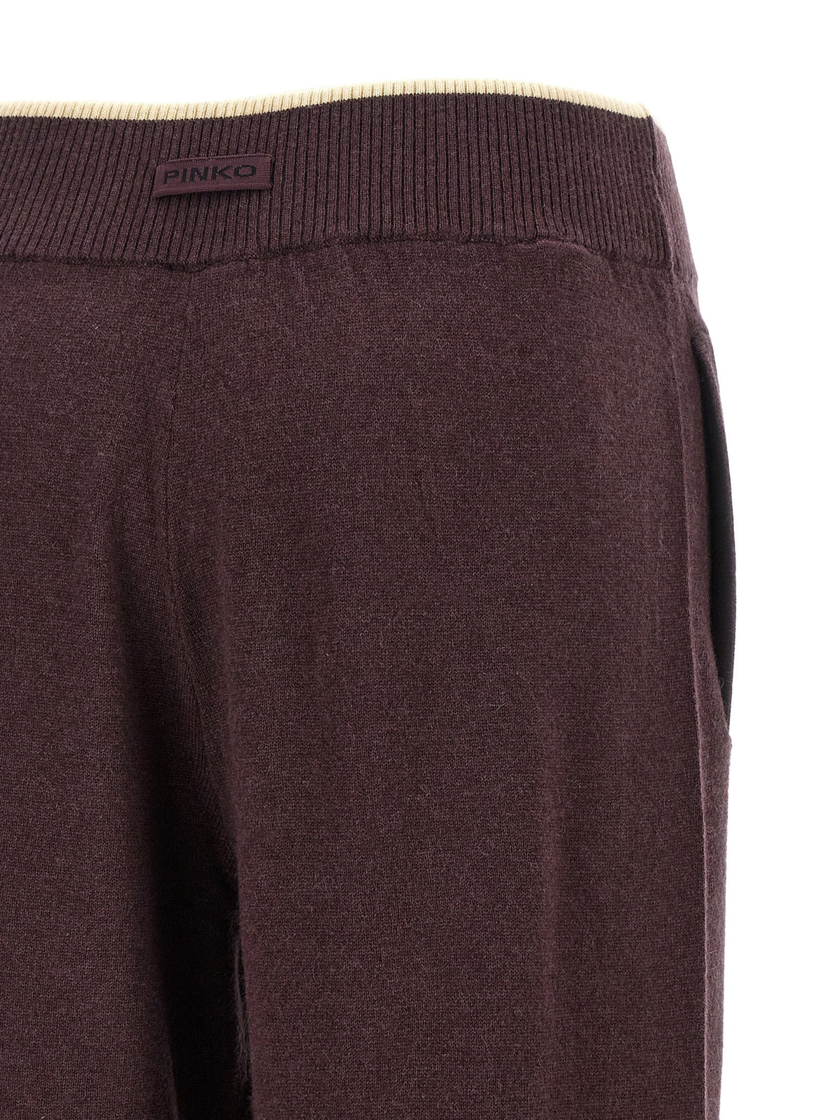 Mélange knit pants