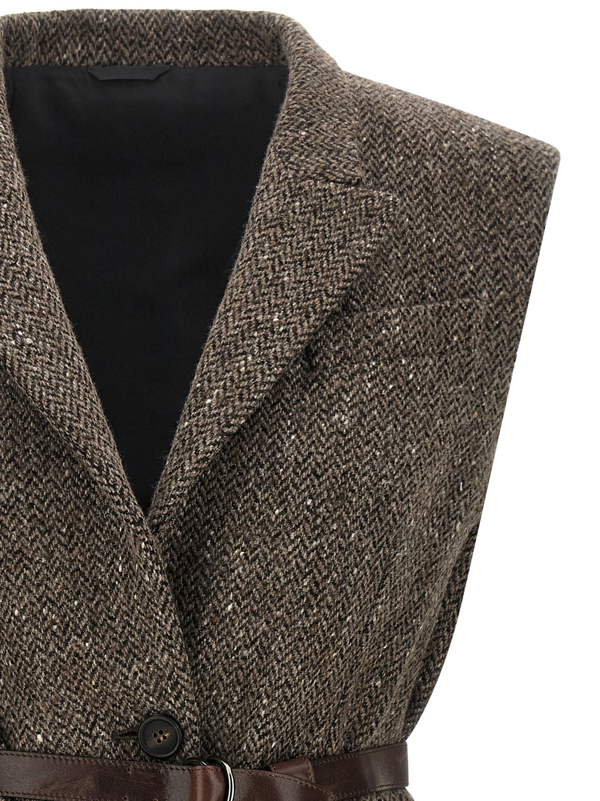 Mélange wool vest