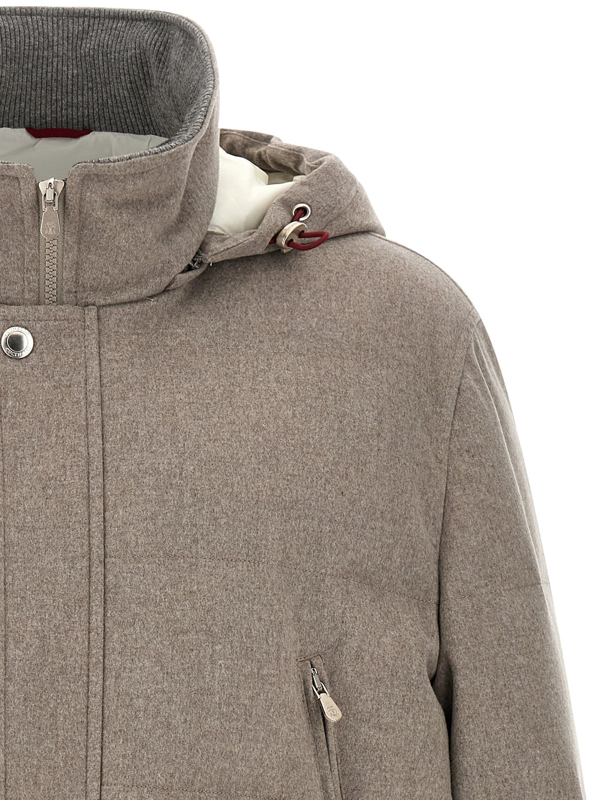 Membrane wool flannel parka