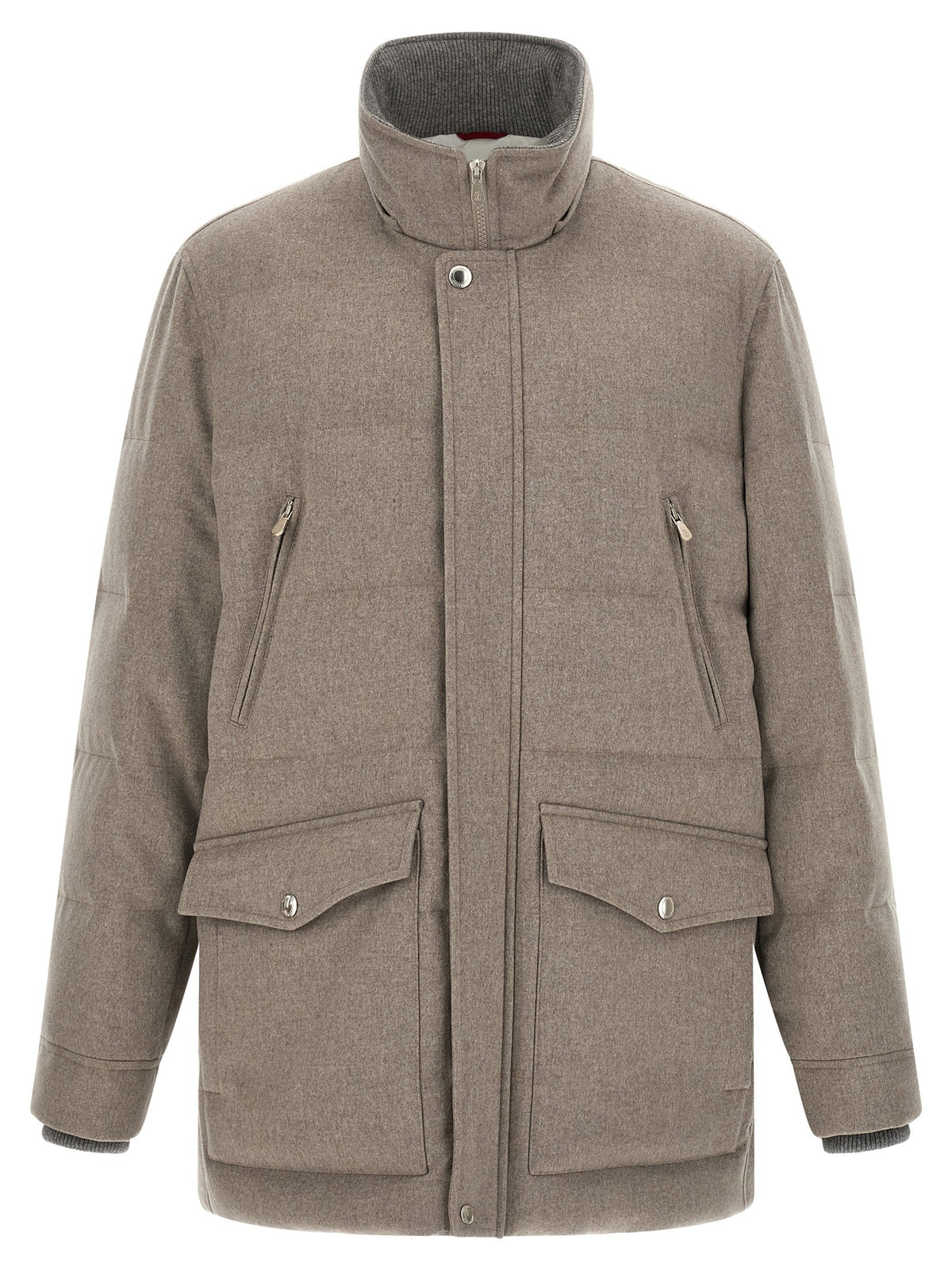 Membrane wool flannel parka