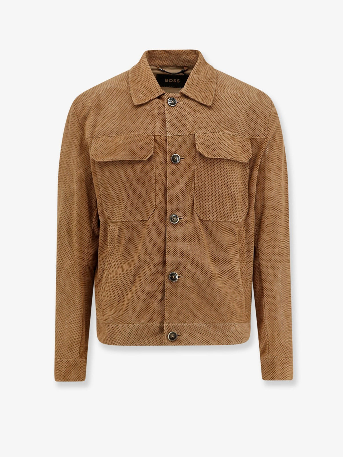 Merfo perforated suede jacket