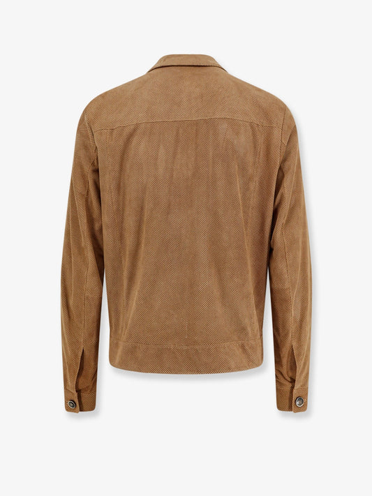 Merfo perforated suede jacket