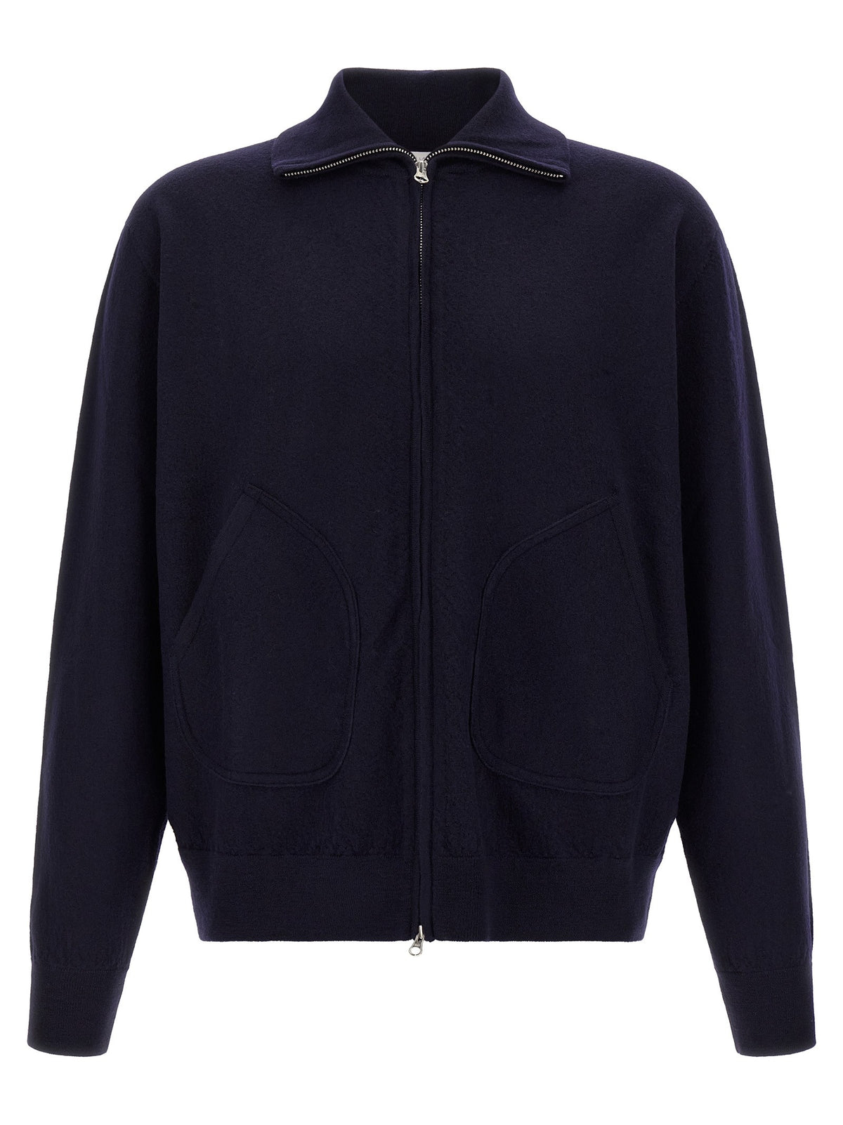 Merino wool zip sweater