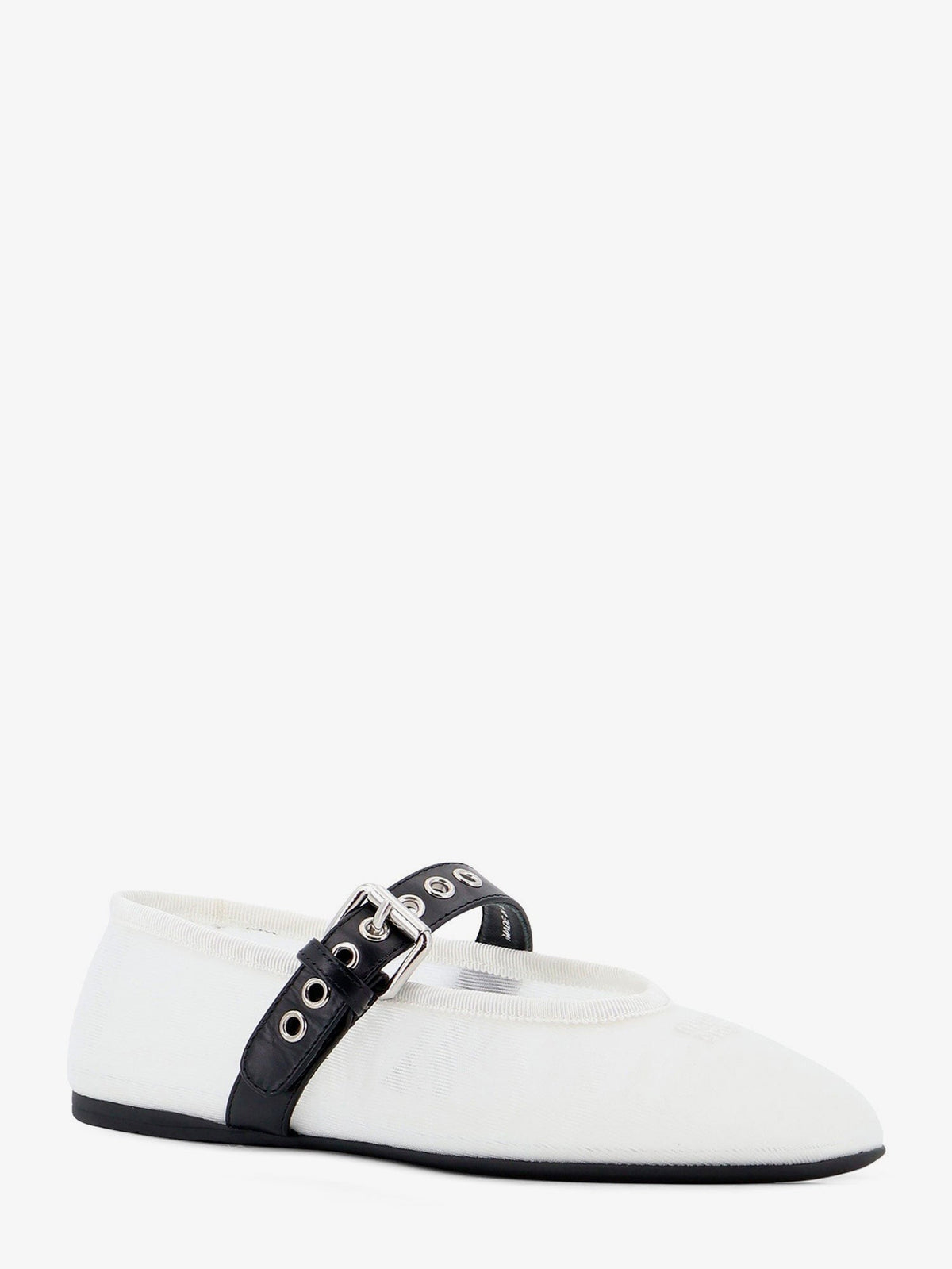Mesh fabric ballerinas