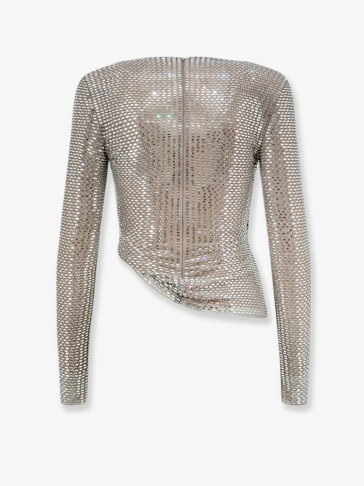توب شبكي مرصّع بالكامل بأحجار الراين