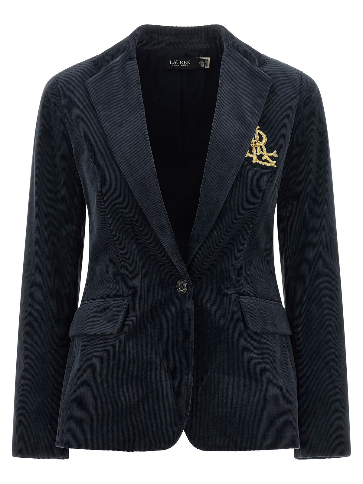 Metal wire embroidery blazer