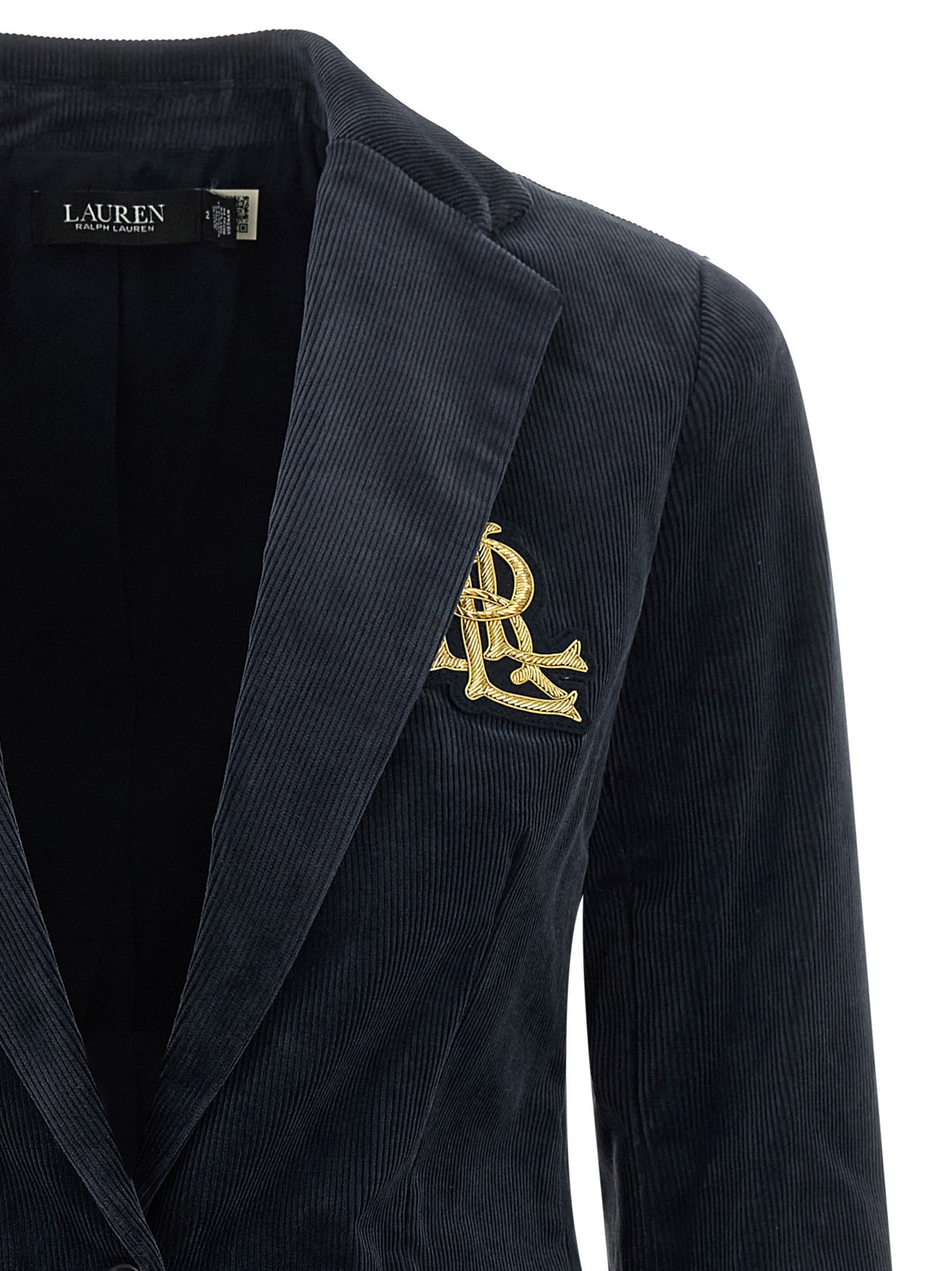 Metal wire embroidery blazer