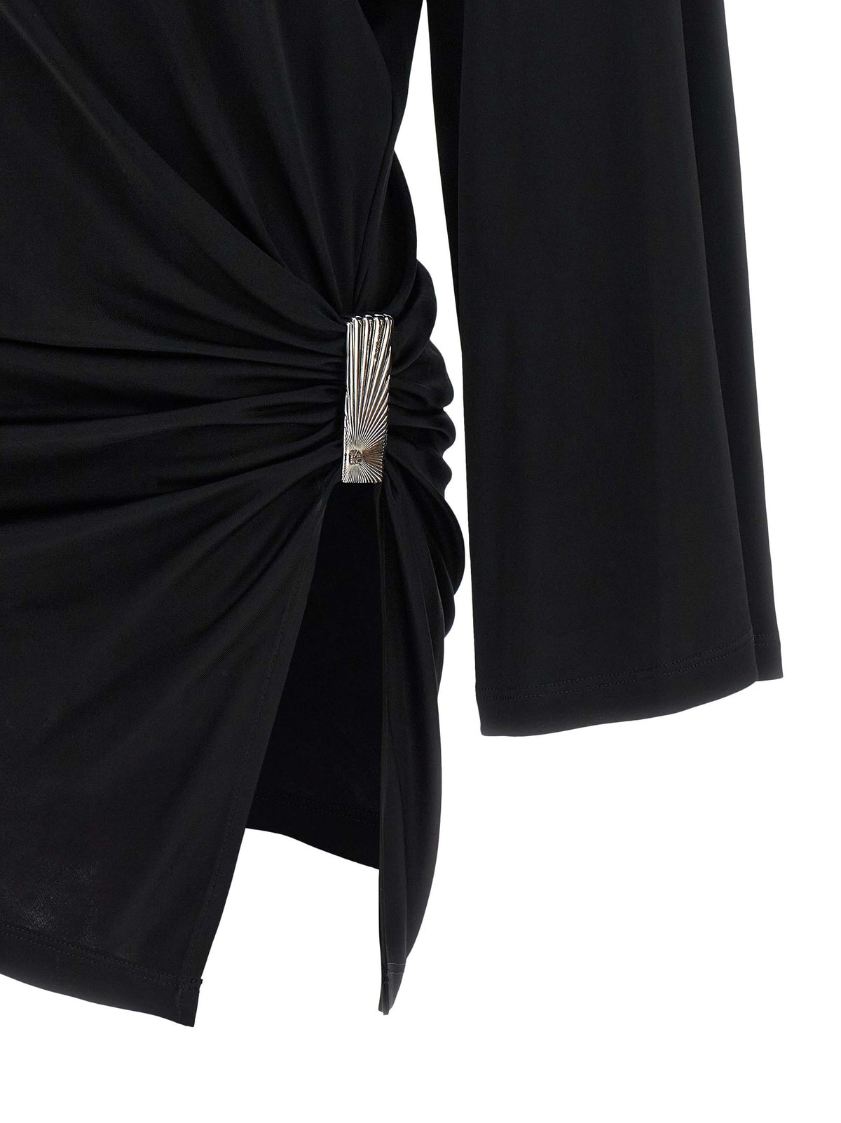 Metallic detail dress